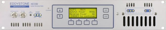  XE300 is a highly advanced, fully featured broadcast FM exciter that is also ideally suited for use as a low power stand alone transmitter. Use of wideband design techniques means that frequency setting is easily achieved from soft keys on the front panel with no further tuning required. This facility may be password protected. 300W FM Transmitter Exciter 300 Watt Watts Eddystone Broadcast.