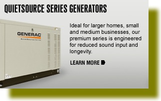 Generac quitesource series generator ideal for larger homes and small medium businesses generac generators